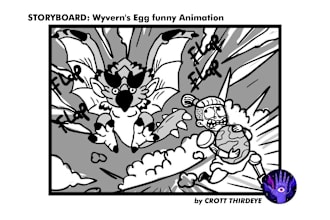 draw storyboard in cartoon style
