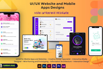 design website ui ux design and mobile app ui ux design