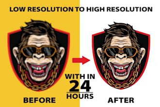 professionally modify raster to vector tracing transparent