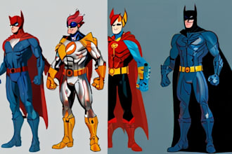 creating super hero character concepts for comics