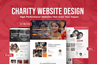 design a charity website for your nonprofit donation