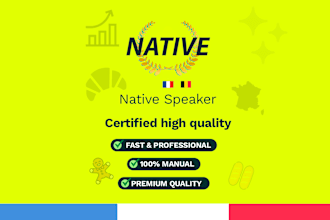 provide native french translation