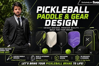 create modern unique custom pickleball paddles designs