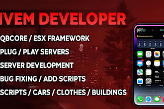 create or fix bugs in your fivem scripts and optimize it
