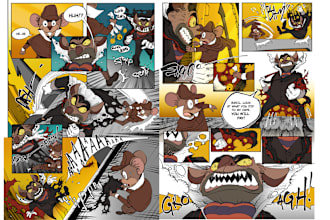 do comic cartoon with the great mouse detective