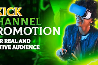 do organic kick channel promotion, kick followers and viewers