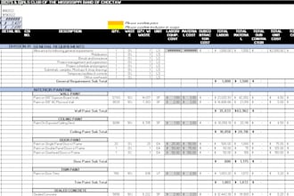 do cost estimate, material takeoff and boq for building