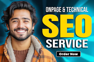 do onpage technical SEO service for wordpress shopify wix squarespace website