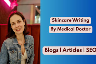 write professional skincare and beauty blog content with SEO