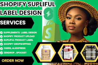 do sellfy sellvia shopify supliful supplements label design, add winning product