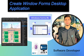 develop desktop application using window forms in c sharp