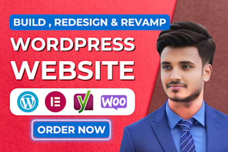 design, redesign wordpress website with elementor expert