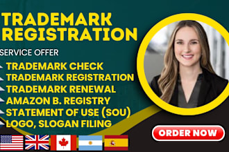 be your USA trademark attorney,register your brand name,logo on uspto for amazon