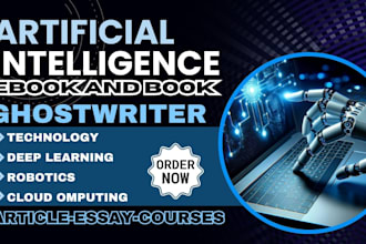 write artificial intelligence, machine learning, ghostwriter, ebook ghostwriter