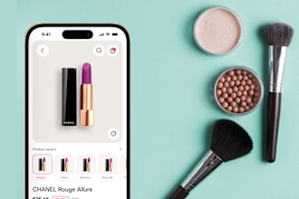 develop a virtual makeup try on app, try on for cosmetics app like perfect365