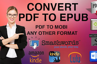 convert PDF to epub and do ebook formatting
