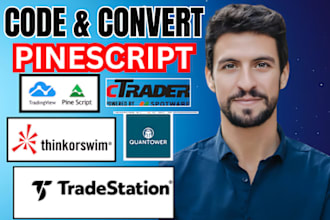 code and convert tradingview pinescript to ninjatrader, ctrader, quantower, mt4