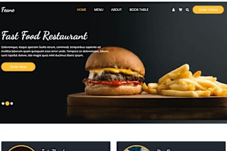 build restaurant website food delivery food website online food ordering webshop