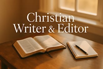 write edit and proofread your christian book devotional or faith based content