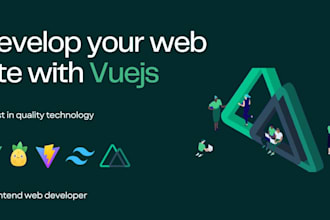 create a website with vue js or nuxt