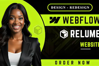 design or redesign your webflow website using relume library webflow cms