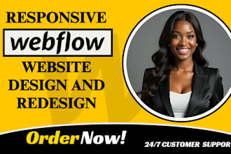 design, redesign or develop webflow website figma to webflow expert wordpress