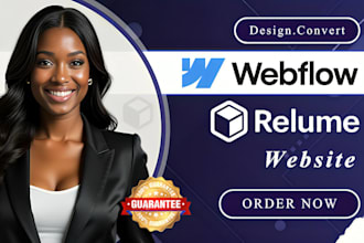 design or redesign your webflow website using relume library webflow cms