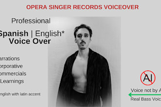 record a professional voice over in latin spanish