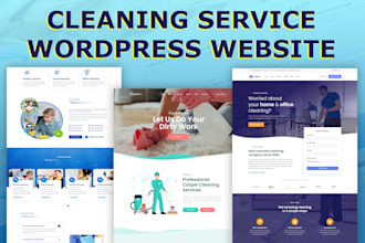 build cleaning service website with online booking system