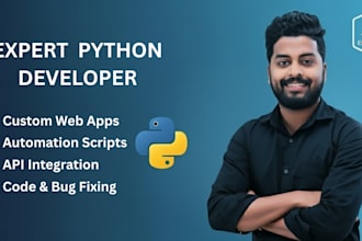 be your expert python developer for custom apps and scripts