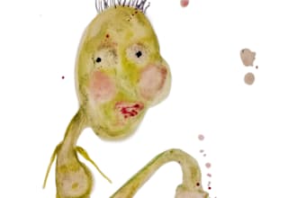 paint what you want in abstract form