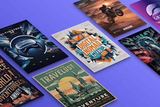 design business flyers , posters, roll up banners and brochures