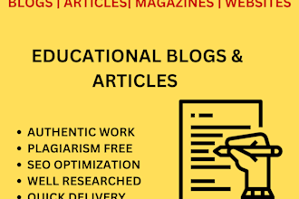 create engaging educational blogs