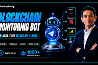 build blockchain monitoring bot for rpc nodes, validators and telegram alerts