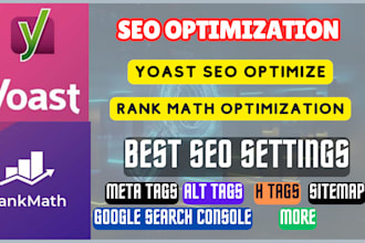 skyrocket wordpress website on page optimization with yoast SEO rank math