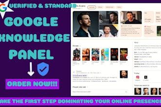 create a verified and approved google panel knowledgepanel for any purpose