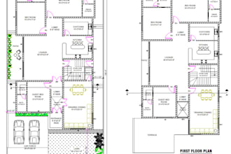 create 2d drawings floor plans sections, elevations