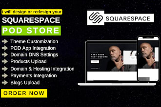 build squarespace print on demand website squarespace design and redesign SEO