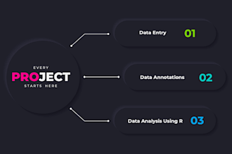 do data entry, annotation, and data science services using r