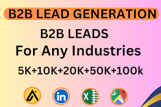 do targeted b2b lead generation contact list building email for any business