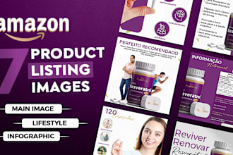 design stunning amazon listing images, infographics and photo editing