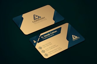 create minimalist luxury elegant business card design