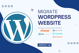 transfer your wordpress in 24 hours