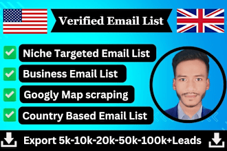 provide 100k niche targeted active  bulk email list for email marketing