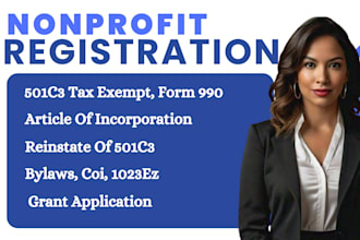 non profit registration,501c3 ,501c3 reinstate,llc registration,ein registration