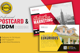 design postcards mailers one pager eddm leaflet cards