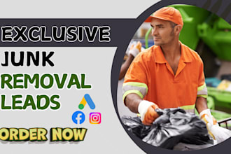 generate junk removal leads cleaning leads junk  removal website hauling leads