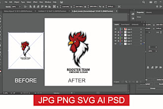 retrace recreate,manually or convert logo or image to vector