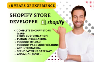 do shopify store development and shopfy store redesign