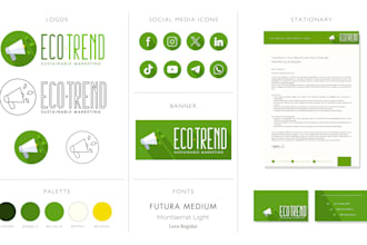 design logo, social media kit and branding